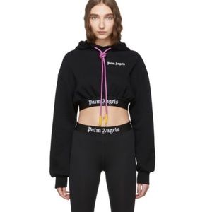 Palm Angels Cropped Hoodie